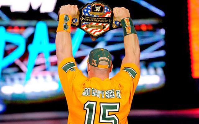 John Cena will try to leave SummerSlam as the World Heavyeweight Champion, too. (WWE)