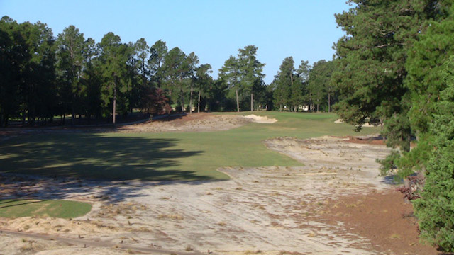 Native areas will welcome risk-takers on this short Par 4. (Pinehurst, LLC)