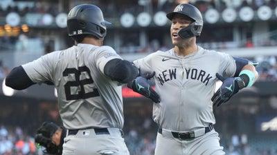 Highlights: Judge continues HR tear as Yankees defeat Giants
