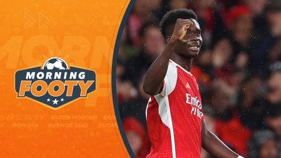 Bukayo Saka Scores Big For Arsenal On UCL Debut | Morning Footy Part 3