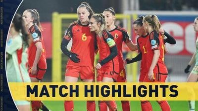 Belgium vs. Hungary | W Nations League Match Highlights (2/27) | Scoreline