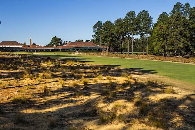 Hole No. 18 with the native areas in place of the rough. (Pinehurst, LLC)