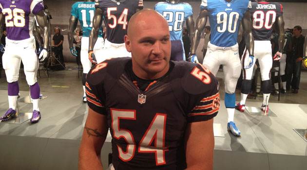 What does the GSH stand for on the Bears uniform?