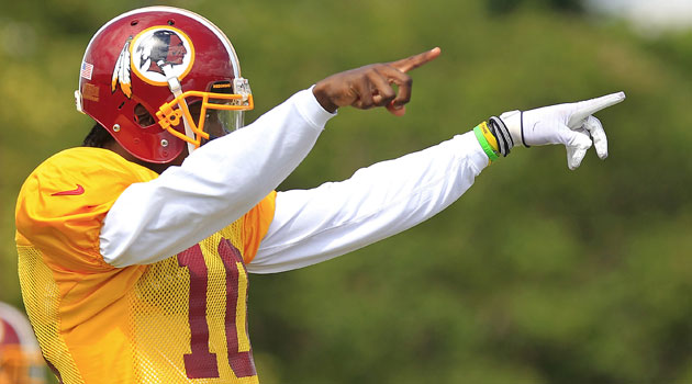 Robert Griffin III says he's 'close to 100 percent' at this point.