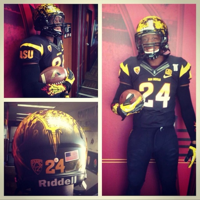 PHOTOS: Arizona State's new helmets are on fire 