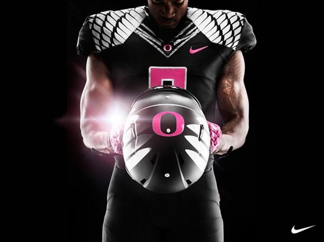 Oregon reveals breast cancer awareness uniforms for UCLA game